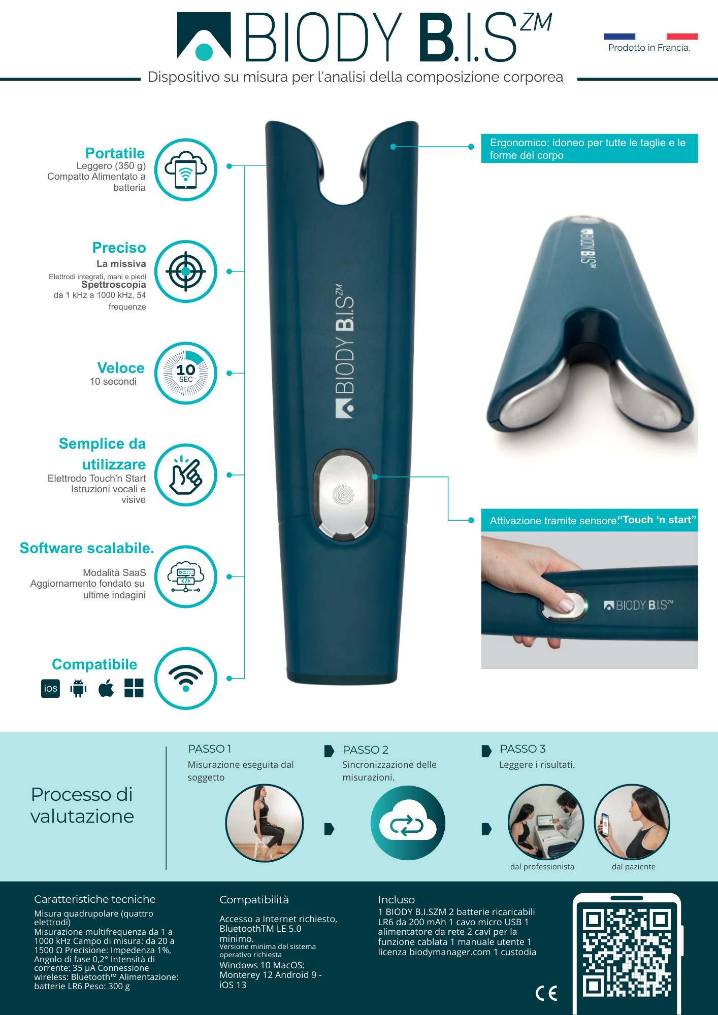 bioimpedenziometro Biody B.I.S. caratteristiche